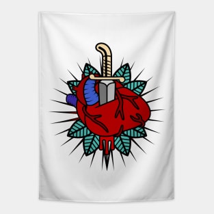 Heart Tattoo Tapestry