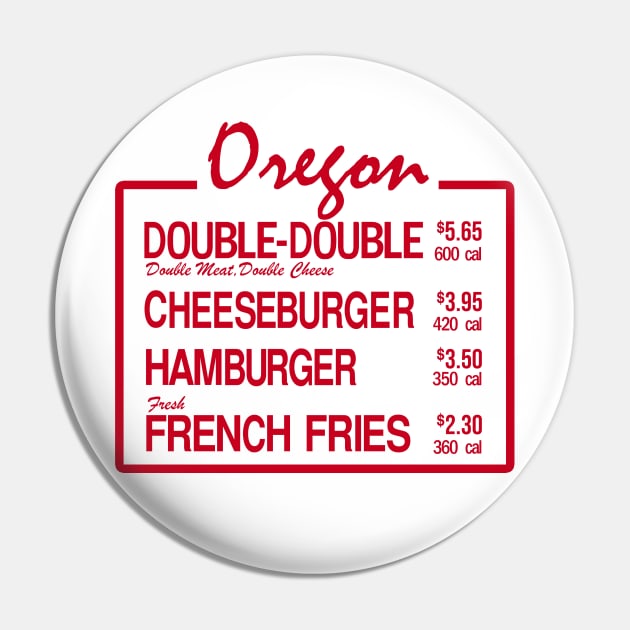 Oregon Burger Pin by Meat Beat