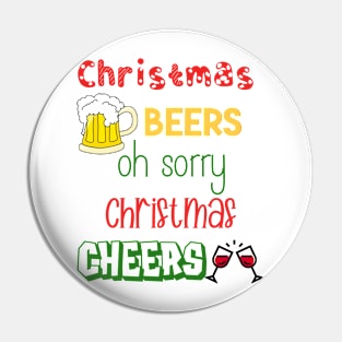 Christmas Beers, Christmas Cheers Pin