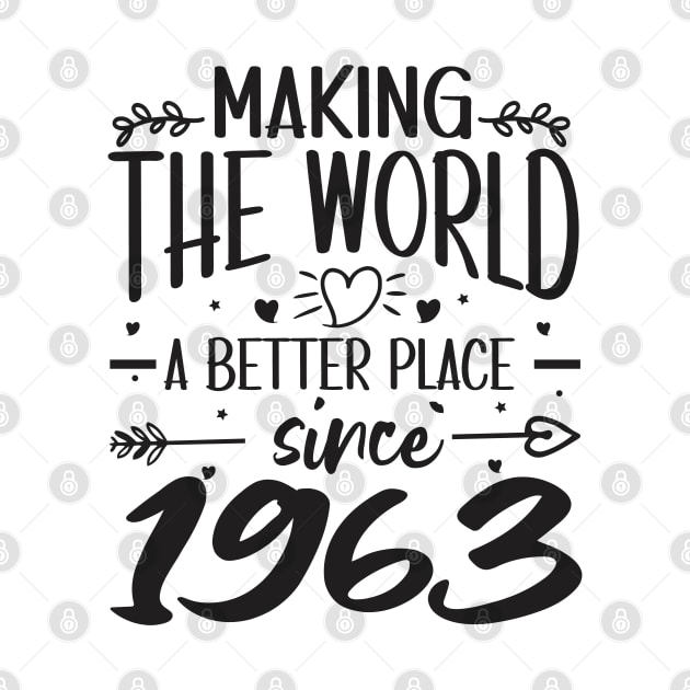 Birthday Making the world better place since 1963 by IngeniousMerch