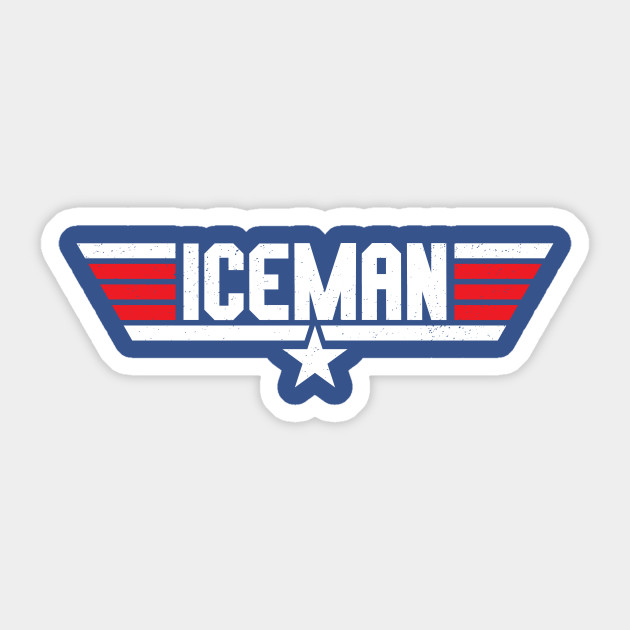 Iceman Top Gun Top Gun Sticker Teepublic