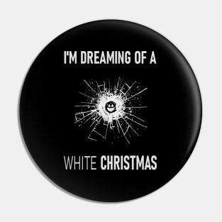 White Christmas Pin