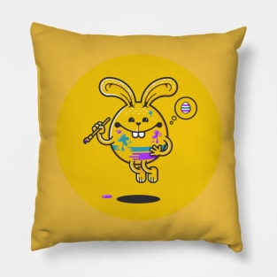 YELLOW RABBIT Pillow