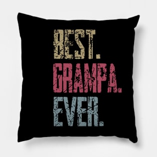 Vintage Best Grampa Ever Retro Funny Quotes Happy Fathers Day Pillow