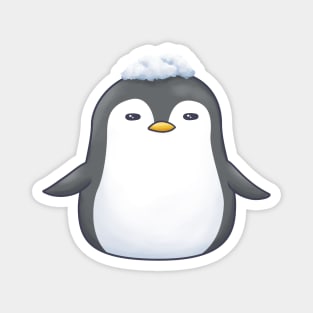 Cute Penguin in Snow Magnet