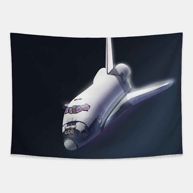 NASA Space Shuttle Tapestry by nickemporium1