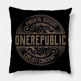 one republic vintage ornament Pillow