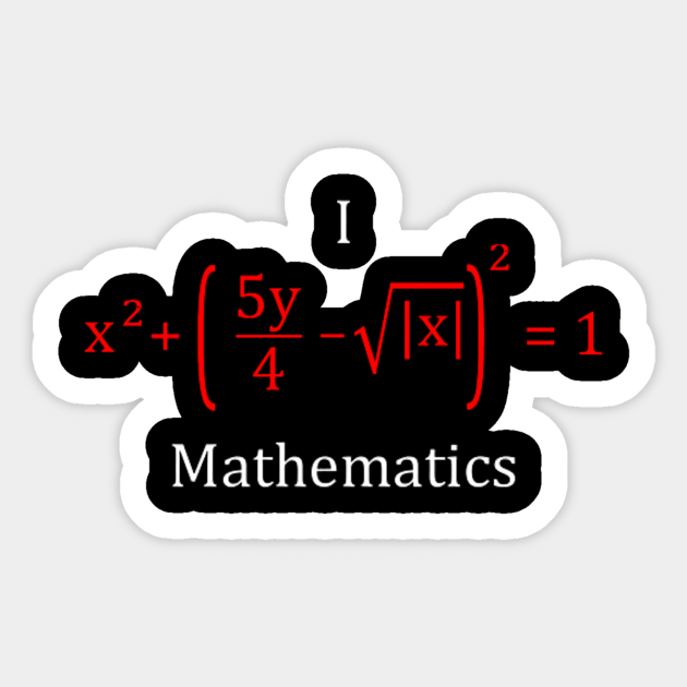 i love math - Math Teachers Gifts - Sticker