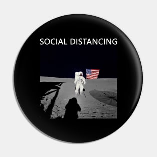 Social Distancing White(on top) Pin