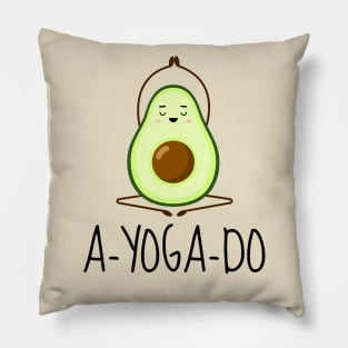 A-YOGA-DO Funny Yoga Avocado Pillow