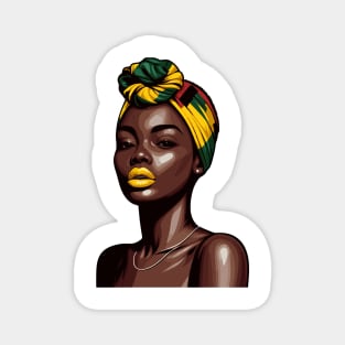 Black Woman Afrocentric Magnet