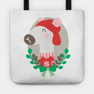 Christmas llama Tote