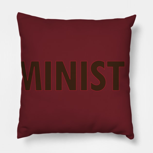 FEMINIST AF Pillow by willpate