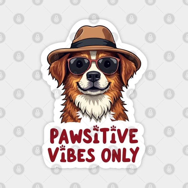 Pawsitive Vibes Only Magnet by Urbanprint