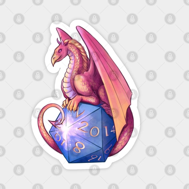 DnD dice Dragon Magnet by Molly11