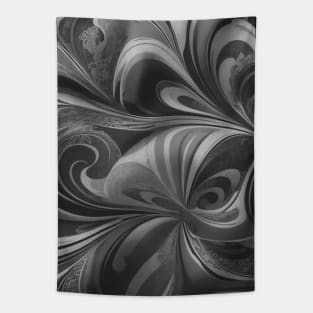 3d black and white pattern Tapestry