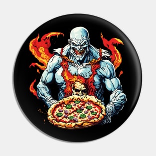 Hell Master Of Pizza Pin