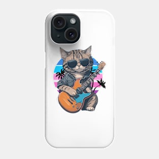 Cat Play Guitar Phone Case