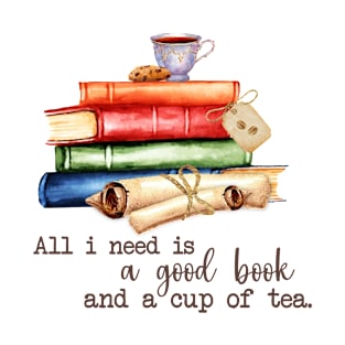 Good Book and cup of tea T-Shirt