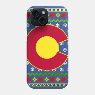 Ugly Christmas Colorado Flag Phone Case