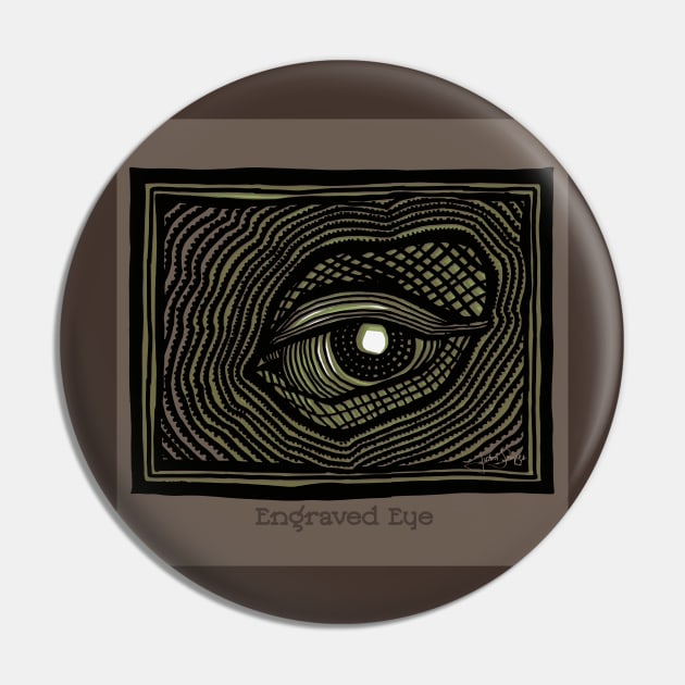 Engraved Eye Pin by JSnipe