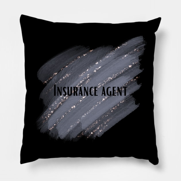 Insurance Agent - job title Pillow by Onyi