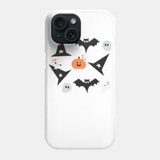 Halloween face mask for kids, funny ghost, Halloween Quarantined, Phone Case