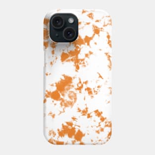 Orange and white Storm - Tie-Dye Shibori Texture Phone Case