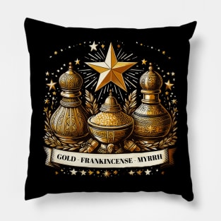 Gold Frankincense Myrrh Pillow