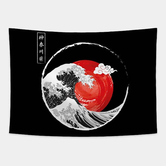 Kanagawa Tapestry by The Iconic Arts