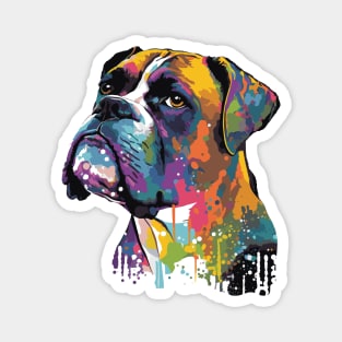 Boxer Dog Art Magnet