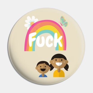 Four Letter More Cute Kids Pin