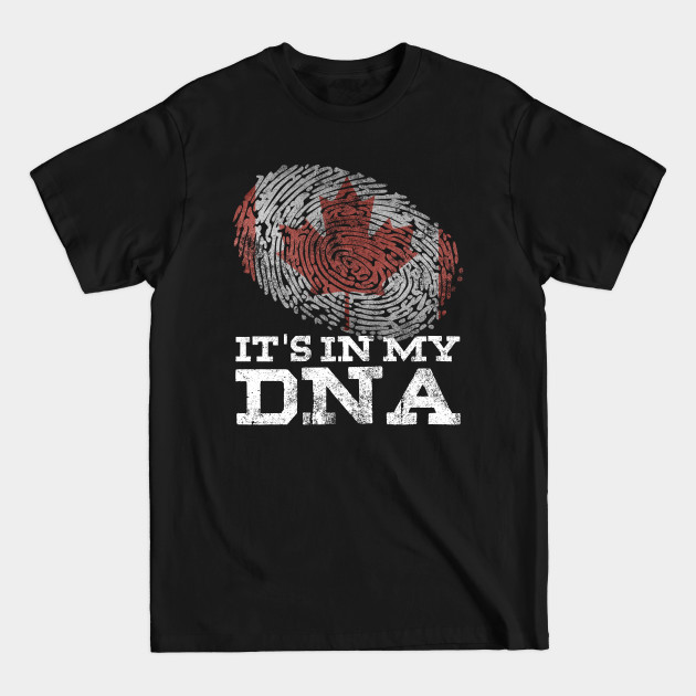 Disover It's In My DNA Canadian T-Shirt Canada Flag Maple Leaf Gifts - Canadian Flag - T-Shirt