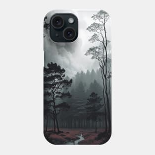 Spooky Bog with Fog Phone Case
