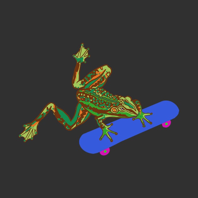 Skating Frog by Jaune O.T.