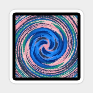 Colorful Circle Swirl Magnet