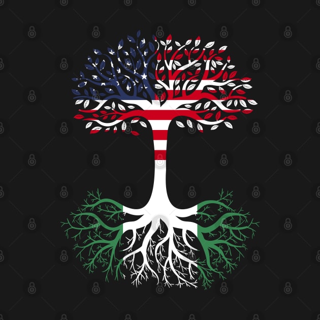 American Grown Nigeria Roots Nigeria Flag by BramCrye