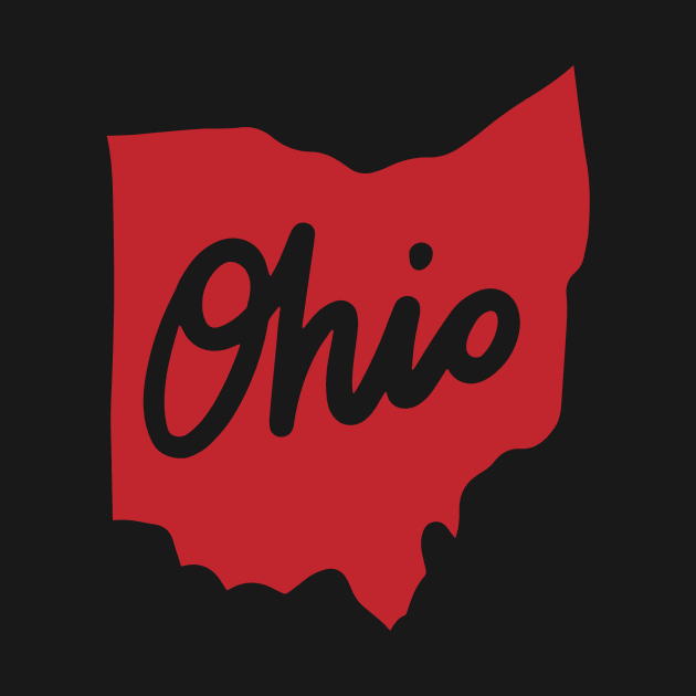 State of Ohio Retro Script Graphic by luckybengal