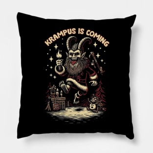 Krampus Is Coming Pillow