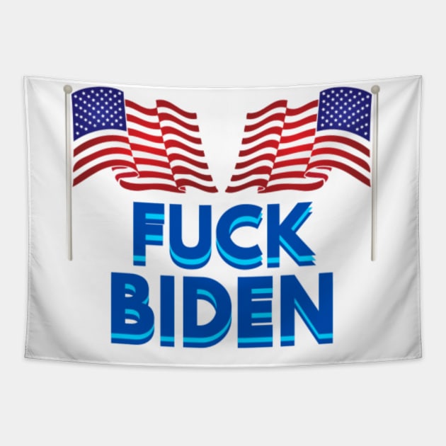 Fuck Joe Biden Tapestry by Rebelion