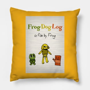 Frog Dog Log - Teaser Poster Pillow