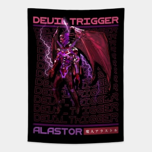 Alastor Devil trigger brutalism Tapestry