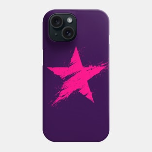 Paint Splatter Star - Hot Pink Phone Case