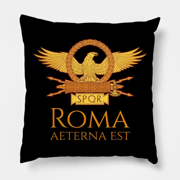 Roma Aeterna Est Pillow by Styr Designs