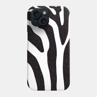 Textured Zebra Stripes | Zebra Pattern Phone Case