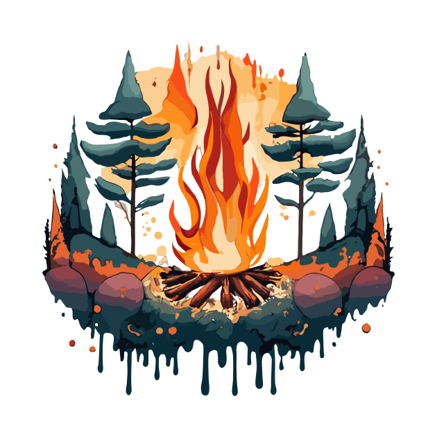 Ethereal Campfire by NegVibe