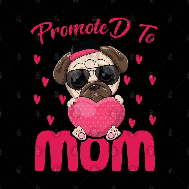 Mother's Day 2021 Promoted To Mom Funny Saying by Charaf Eddine