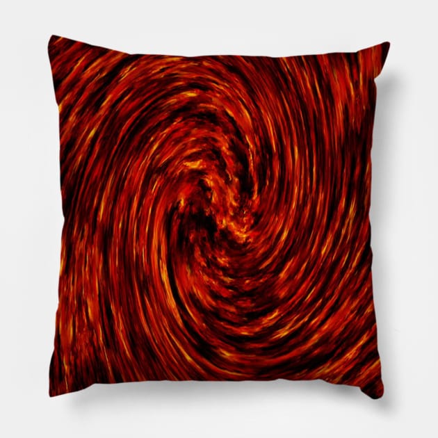 Fire Circle Pillow by CosmeticMechanic