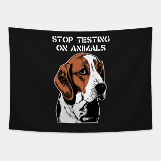 Stop Animal Testing - End Vivisection - MBR Beagles Tapestry