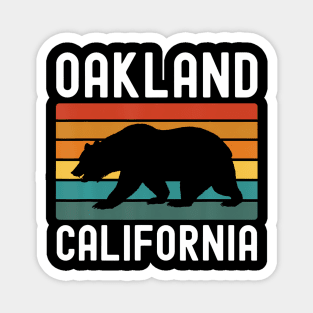 Oakland California 510 Oak Bay Area East Bay Retro Berkeley Magnet